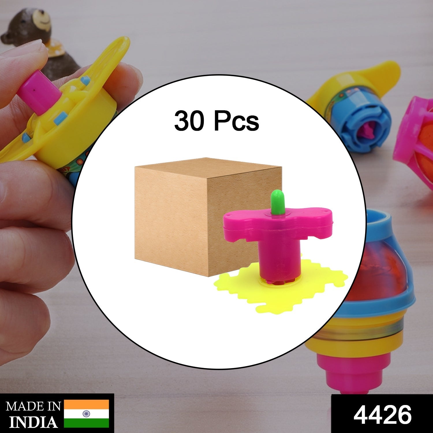 Colorful spinner launcher toys, set of 30 pieces Colorful spinner launcher toys, set of 30 pieces